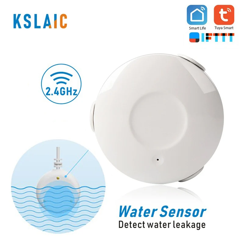 Беспроводной детектор утечки воды KSLAIC с Wi-Fi сигнализацией датчиком уровня