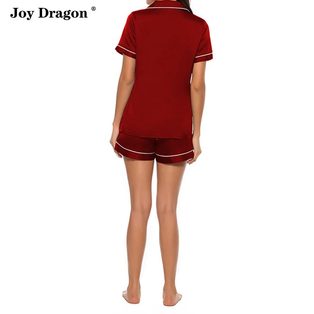 Two Piece Set Women Summer Pijamas Verano Ropa De Mujer Satin Pajamas Kobieta Sukienka Abbigliamento Donna Roupas Femininas