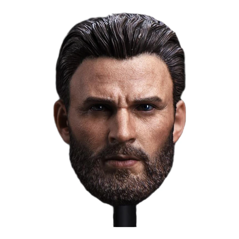 CN ZCTOYS 1/6 головка Капитана Америка резная борода. Фигурка Криса Эванса F 12