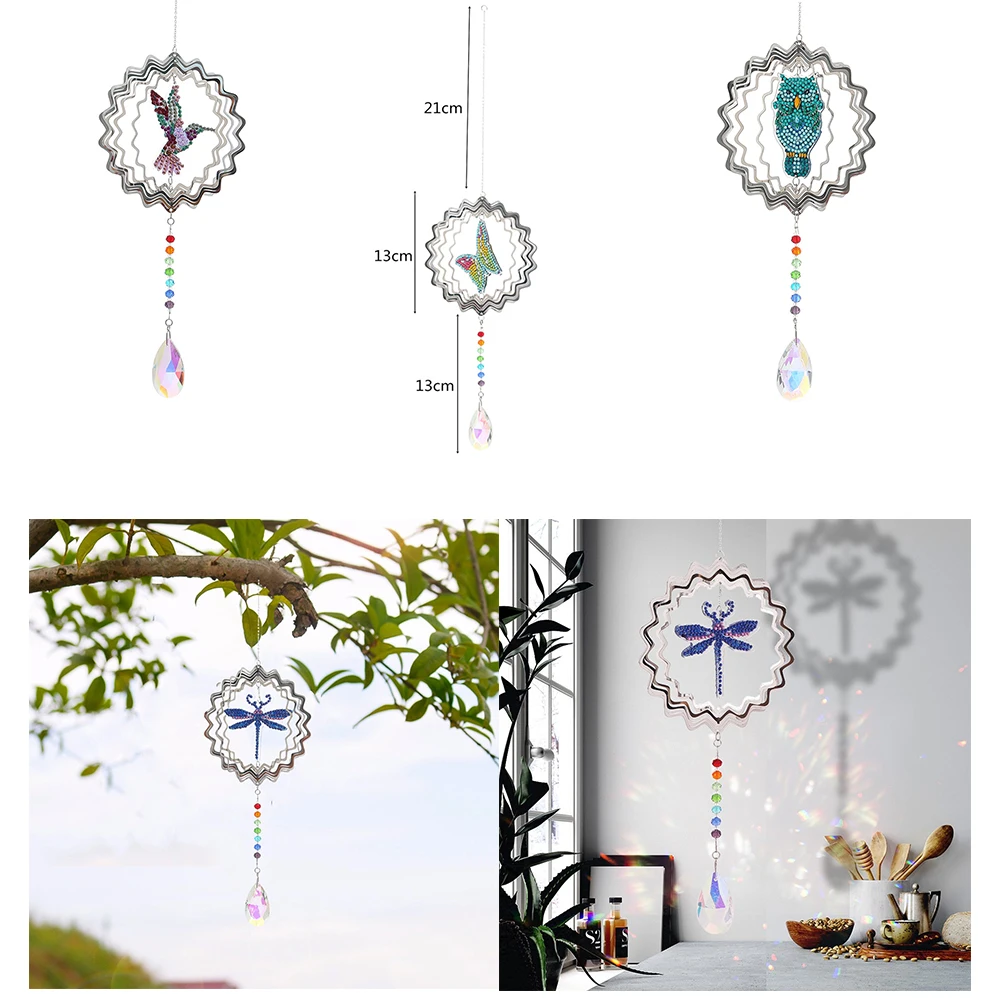 

Алмазная живопись, 3D вращающиеся музыкальные колокольчики, Рождественское украшение «сделай сам», набор сверл, алмазные кристаллы, рождест...