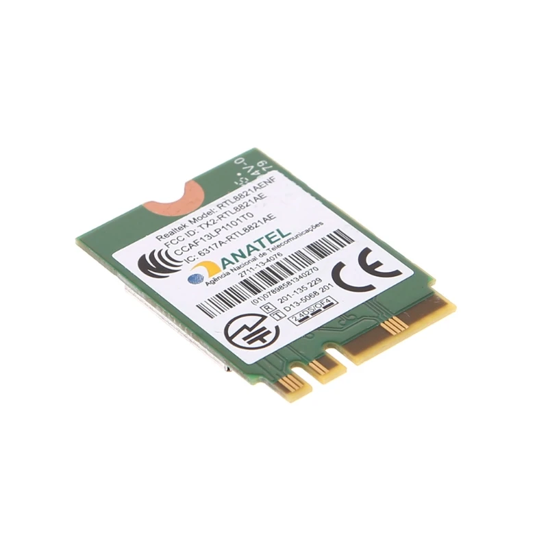 

Dual Band 2.4+5 GHz 433M Bluetooth V4.0 NGFF M.2 Wireless Card For RTL8821AE