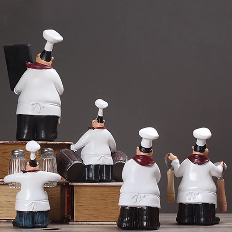 Декоративная модель шеф повара в ретро стиле декор для кухонного шкафа украшение