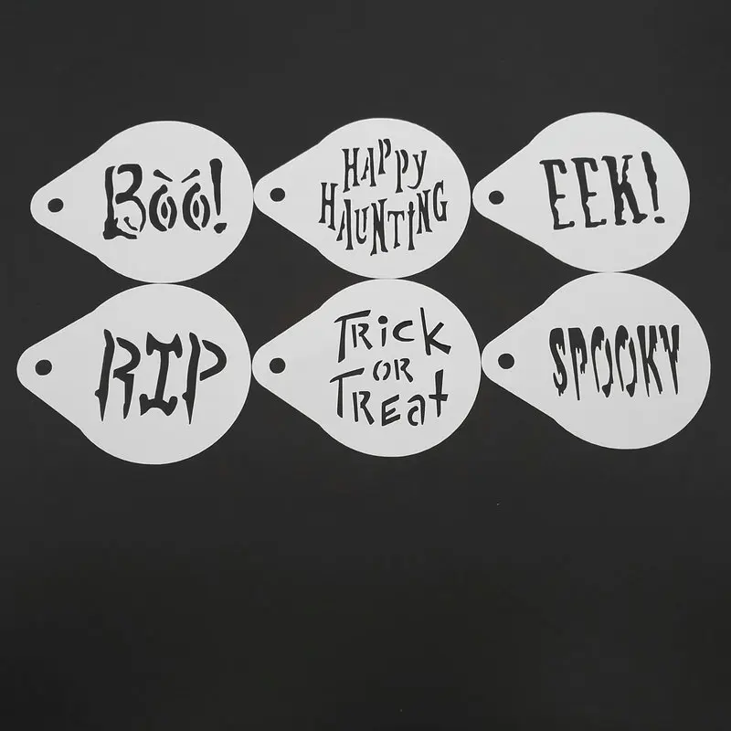 6/8/набор трафаретных фильтров для кофе латте капучино бариста художественные