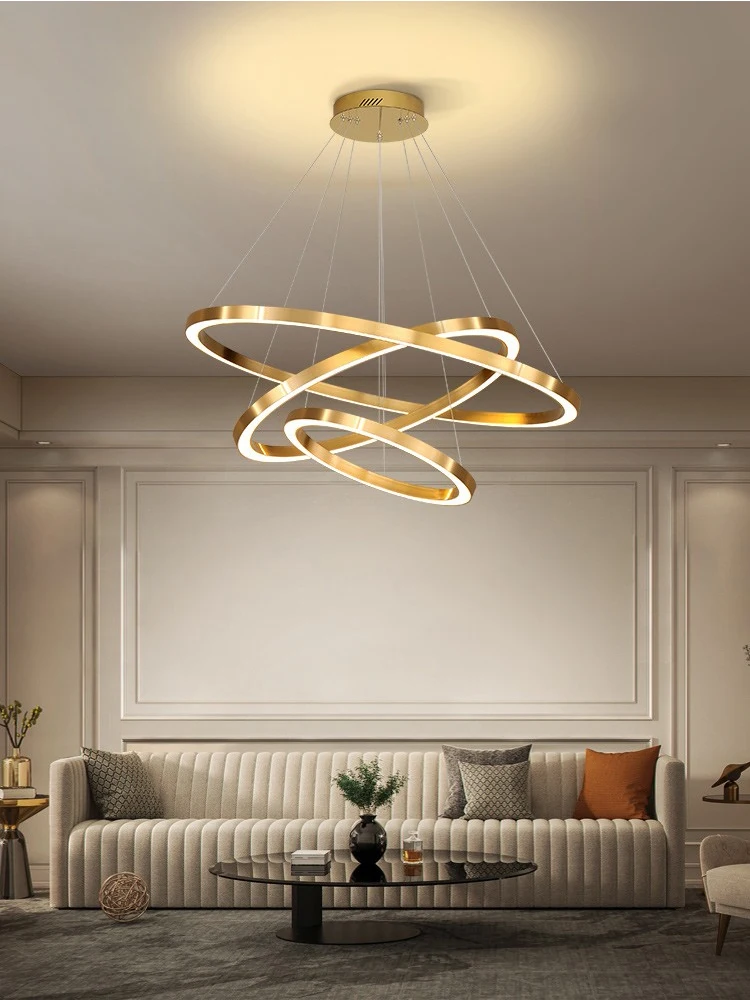 High Quality Modern Restaurant K9  Suspend Golden LED Crystal Chandelier Light Bedroom Pendant Hanging Lamp For Dining Room