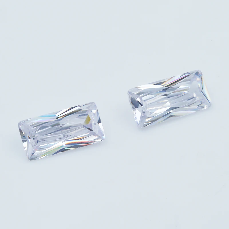 50Pcs 3x7~6x12mm Rectangle Shape 5A+ White Color CZ Stone Synthetic Gems Brilliant Cut Cubic Zirconia For ring | Украшения и