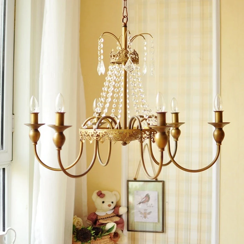 LukLoy Современная хрустальная люстра современный Лофт ламповый светильник ретро