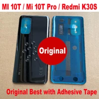 original new back battery cover for 6 67 xiaomi mi10t mi 10t pro 5g redmi k30s rear case housing door glass shell phone lid