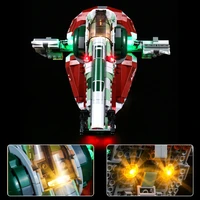 brickbling led light kit for 75312 boba fett starship collectible model toy no building blocks