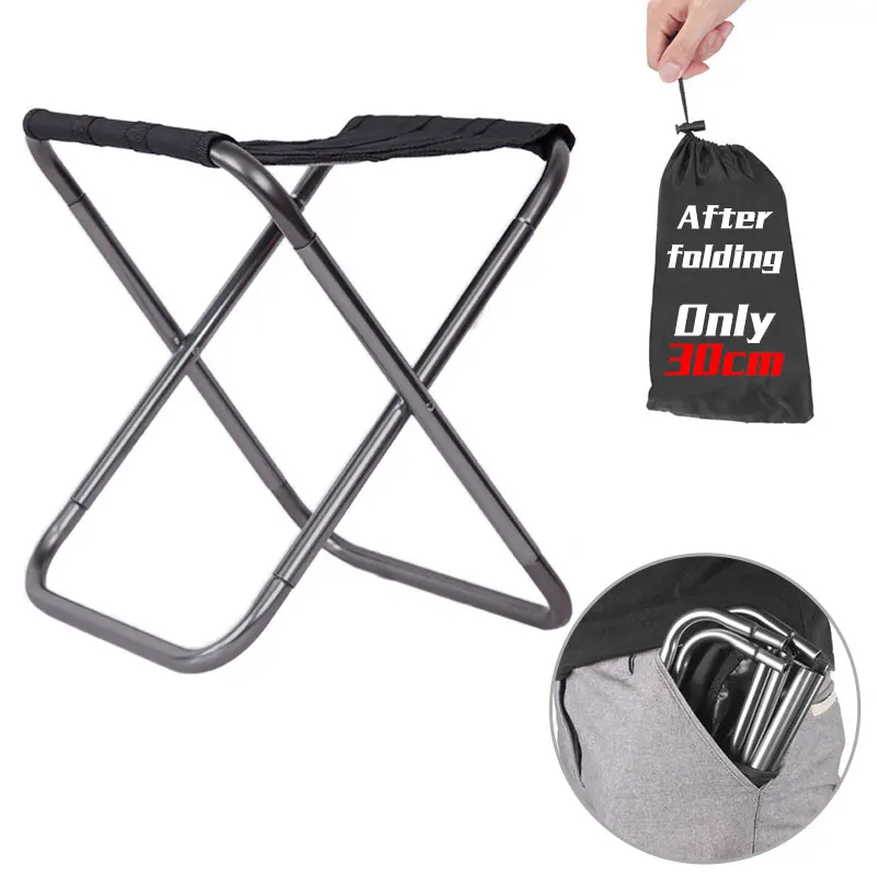 Складной рыболовный стул качественный Легкий для кемпинга и пикника из