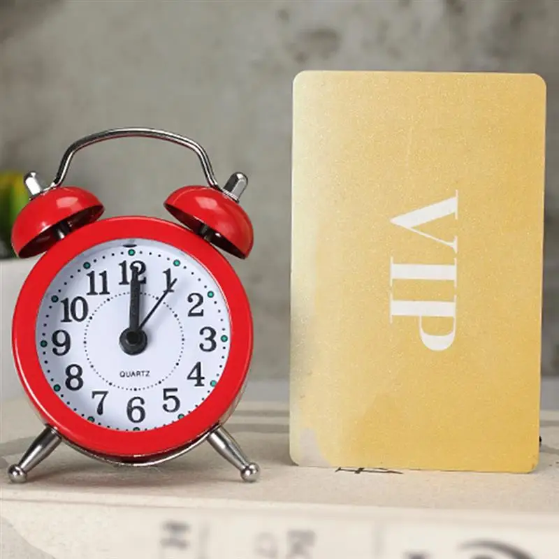 

Mini Metal Alarm Clock Portable Home Outdoor Lovely Cartoon Watch Retro Gift For Children Friends Metal Alarm Clock Desktop
