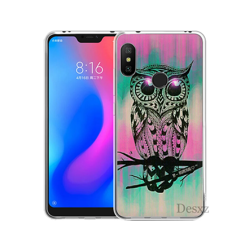 Милый рисунок в виде животных с изображением совы Diy для Xiaomi Redmi Mi 8 SE Note 5 5A 6 6X Pro MIX 2S