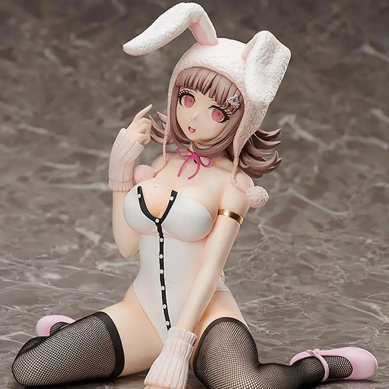 

New 22cm Dangan Ronpa2 Action Figure Nanami Chiaki Bunny Girl Figurine Collectable PVC Model Doll Desk Decor Toys Kawaii Gift