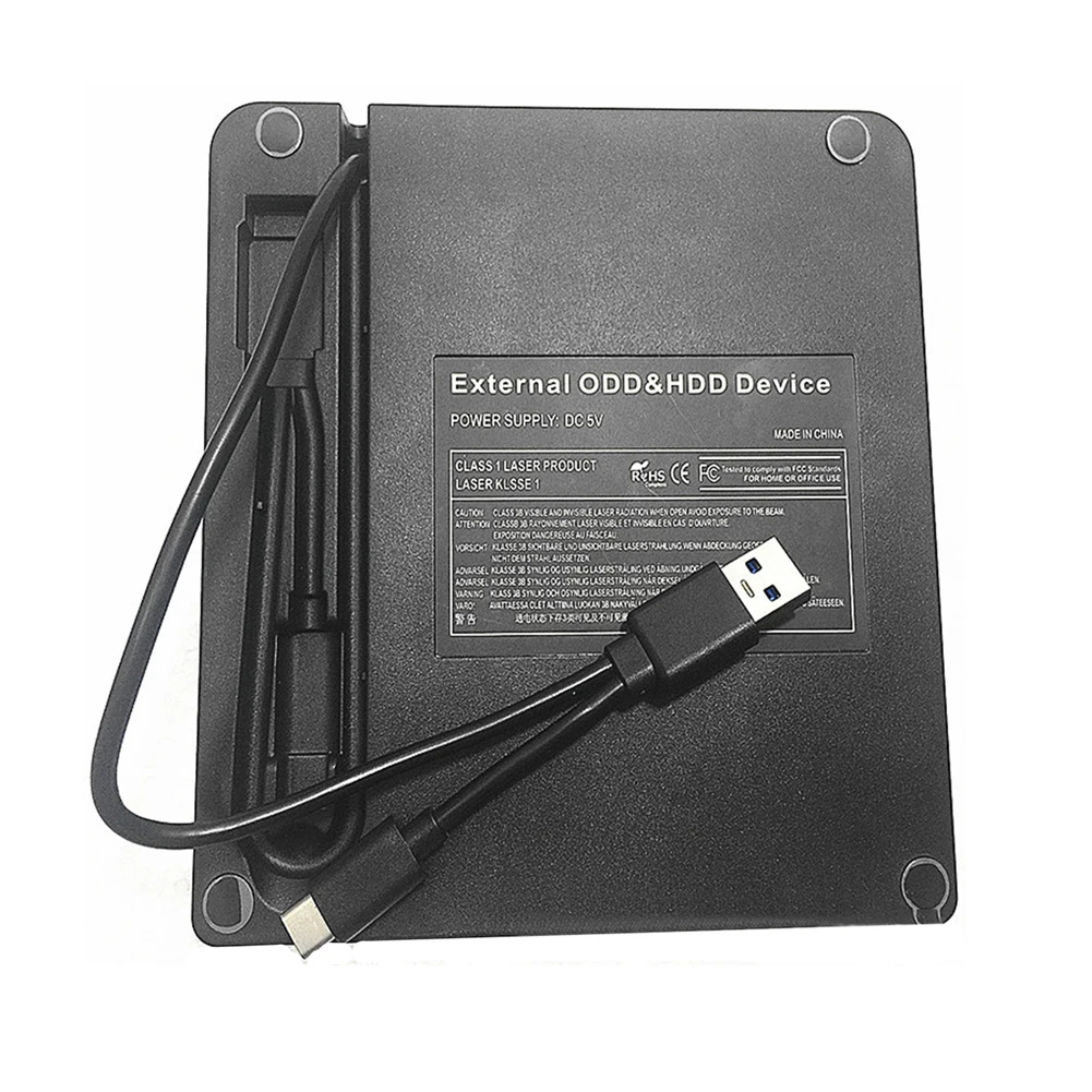 Новинка внешний слот в Blu Ray DVD RW корпус Type C USB 3 0 чехол для 12 7 мм SATA оптического