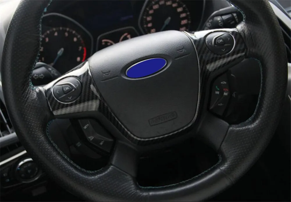 DoColors Автомобильный декоративный чехол-наклейка на руль для Ford Focus 3 MK3 2012- автомобильные аксессуары