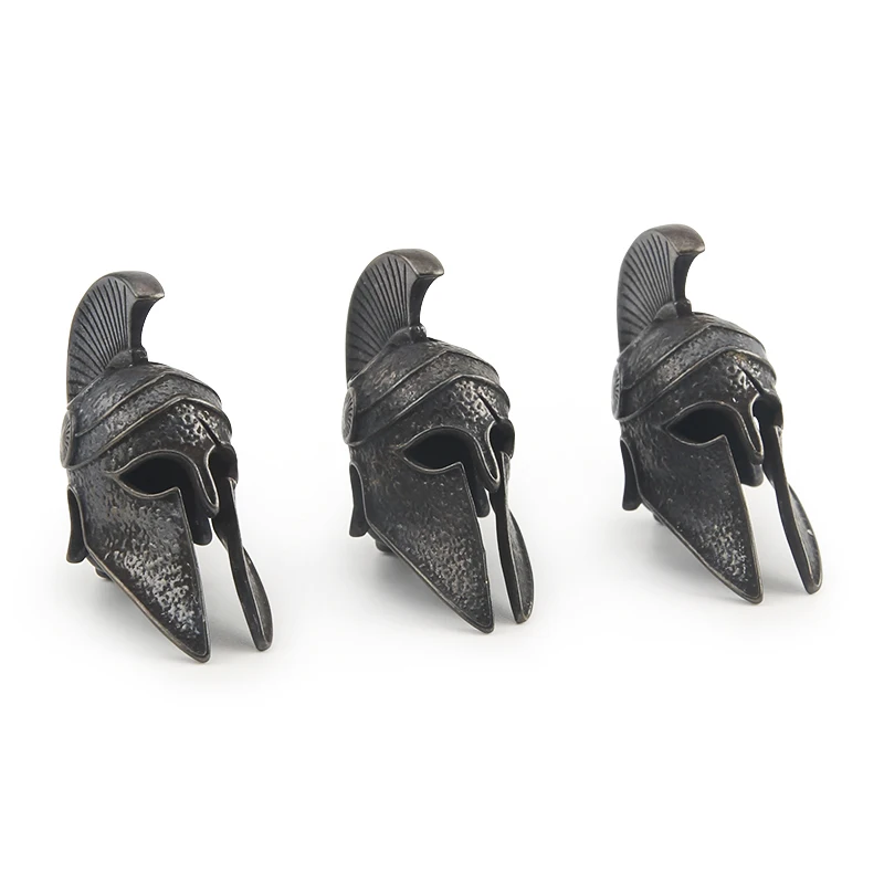 Винтажный латунный Темный Спартанский нож из ремешок для шлема шариков