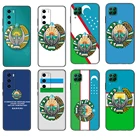 Черный чехол из ТПУ для Huawei P30 Lite P30 Pro P40, чехол для Huawei P40 LITE E P Smart 2020, чехол с национальным флагом Узбекистана