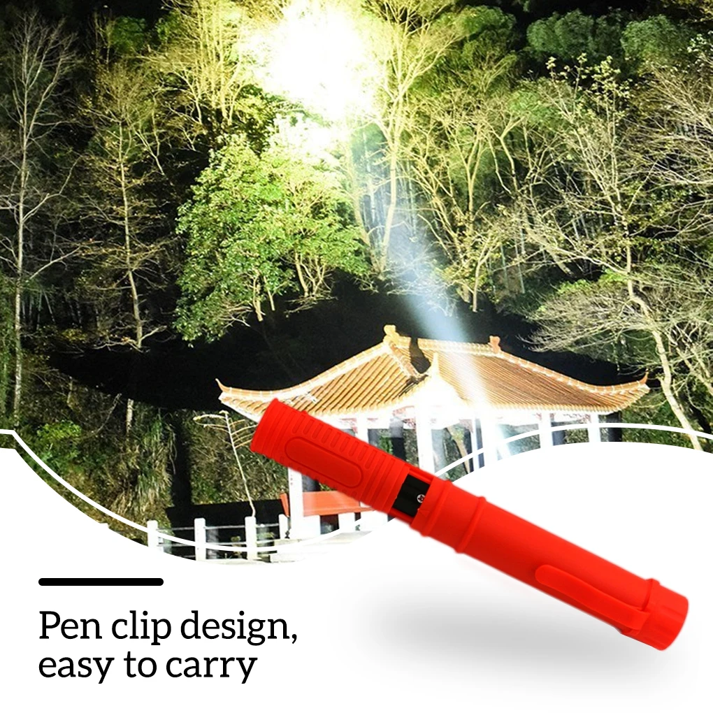 

COB Led Work Light Mini LED Portable Pen Flashlight Inspection Light Pen Clip Work Torch Flashlight use 3*AAA battery