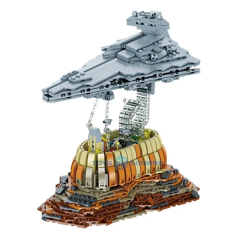 

Model Building Blocks The Empire Over Jedha City Cruiser Spacecraft Destroyer Bricks MOC Set Gifts Educational Toys For Children