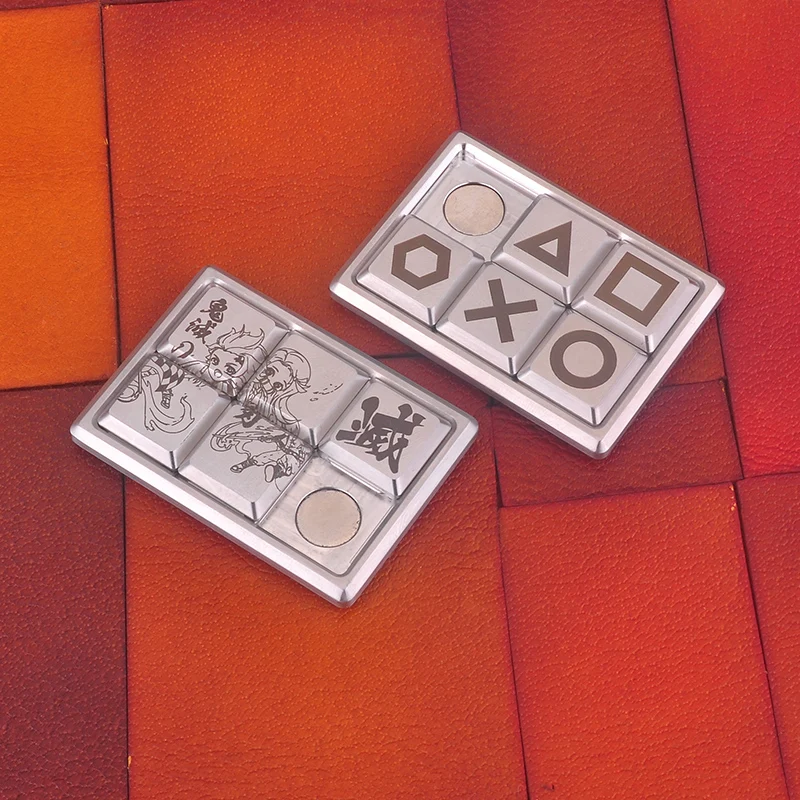 

Stainless steel Huarong Road Pa Pa card puzzle carry on toys adult decompression boring play EDC