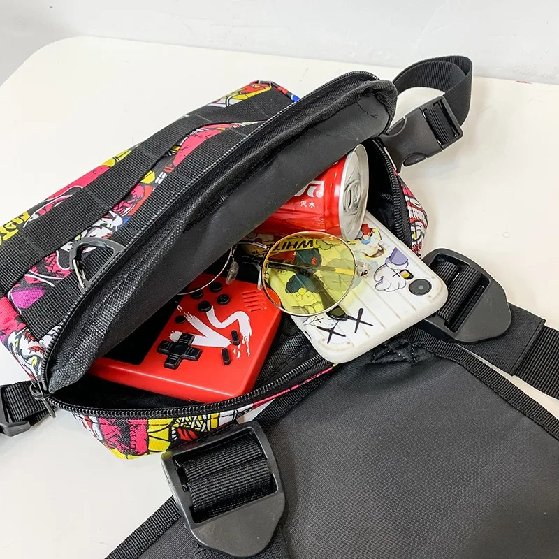 

Fashion New Backpack Color Camouflage Small Bag Cool Hip-Hop Style Personality Purses And Handbags Bags For Women Men