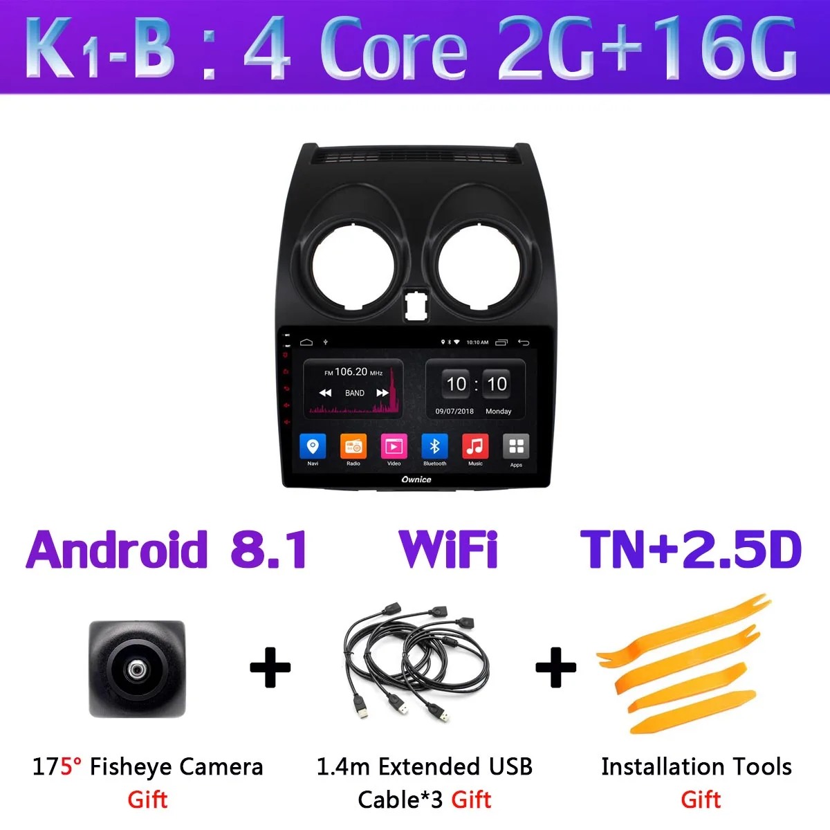 K1-B " 360 ° панорамный автомобильный dvd-плеер на основе Android gps навигация радио для Nissan Qashqai 1 2006-2013 J10 мультимедиа CarPlay DSP 4G LTE - Цвет: K1-B