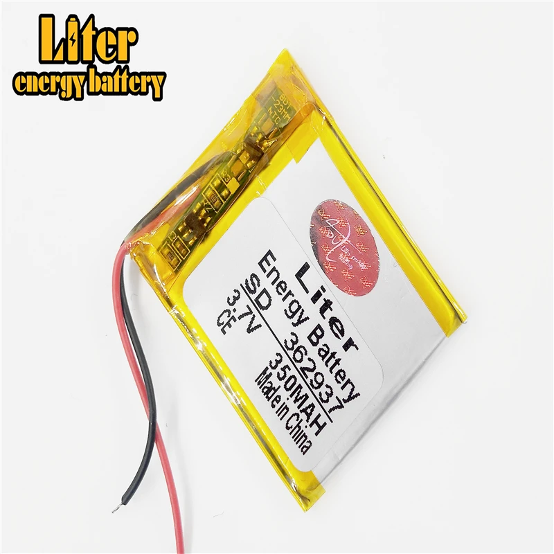 3 7 V литий-полимерный аккумулятор 362937 MP3 MP4 MP5 Bluetooth аудио 350MAH навигатор |