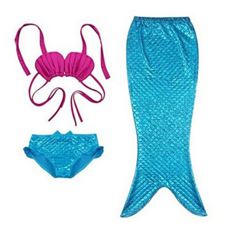 Летнее платье Костюм Русалочки с хвостом русалки костюм Детская одежда для