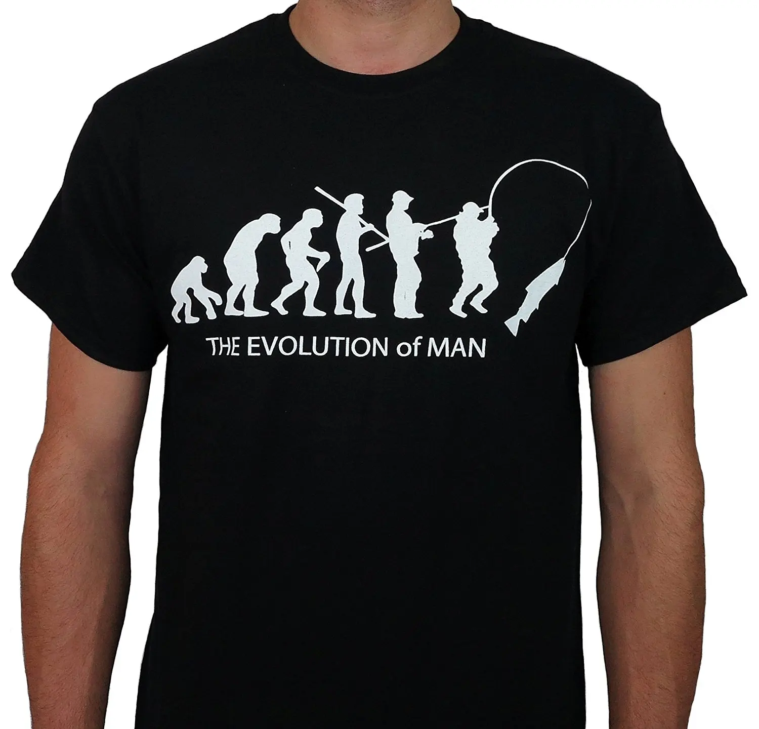 

2020 Hot Sale 100% Cotton River Guide Supply Evolution Of Man Fish T Shirt Tee Shirt