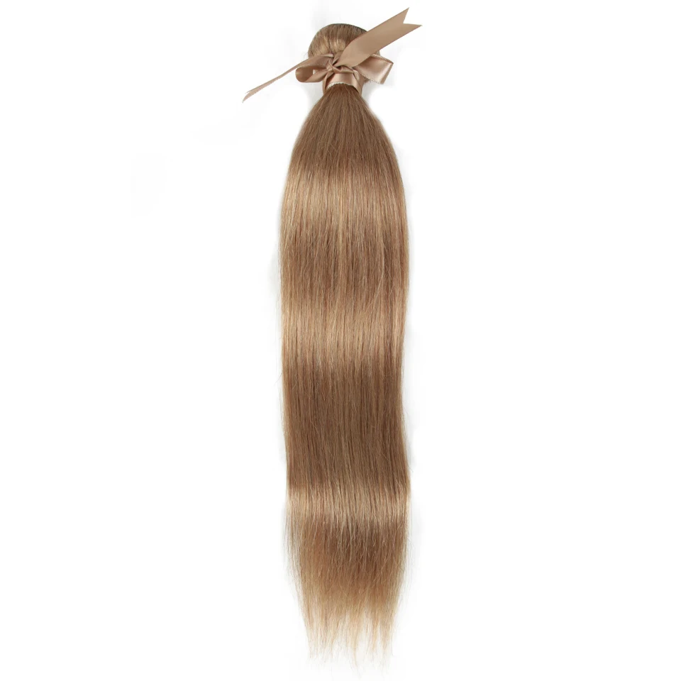 Прямые Волосы Remy Forte, пряди с закрытием, блонд, 30 пряди с закрытием, бразильские волосы, волнистые пряди, 3/4 пряди волос