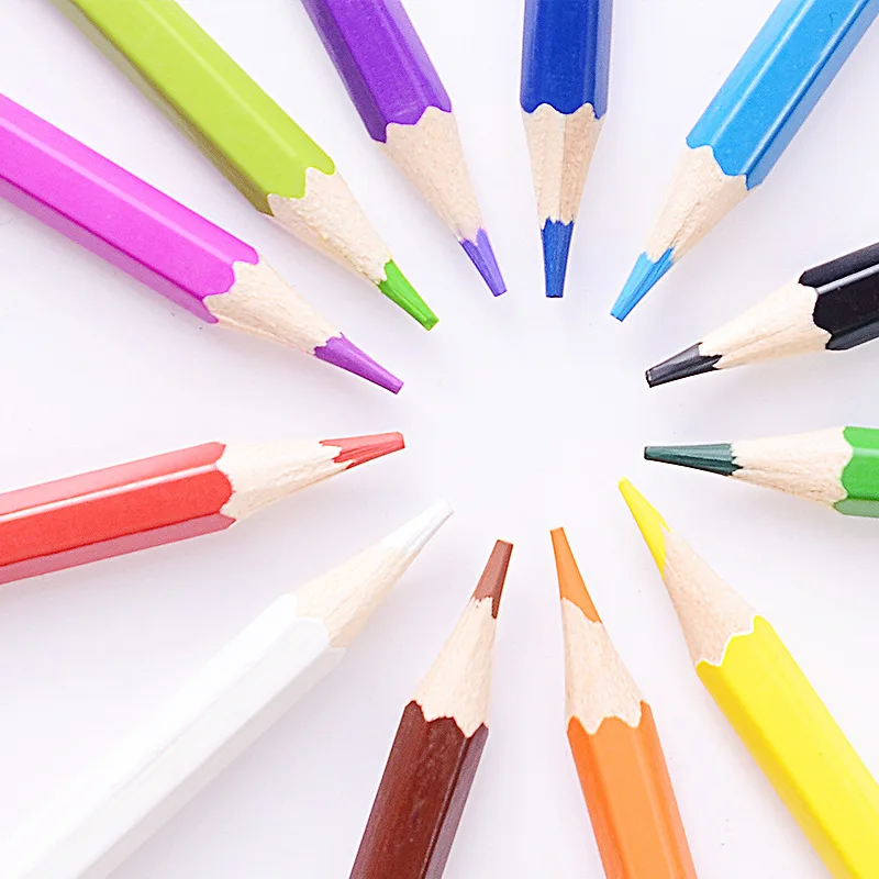 12 шт. Милая ручка для рисования пастельных красок карандаш деревянная граффити