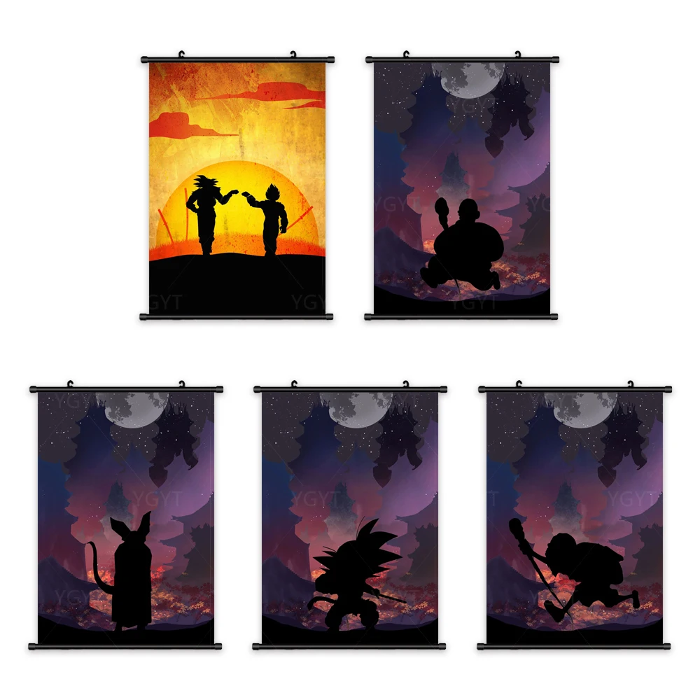 

Vegeta Home Decoration Shenron Wall Artwork Dragon Ball Painting Plastic Goku Hanging Scrolls Modern Canvas Print Picture Poster