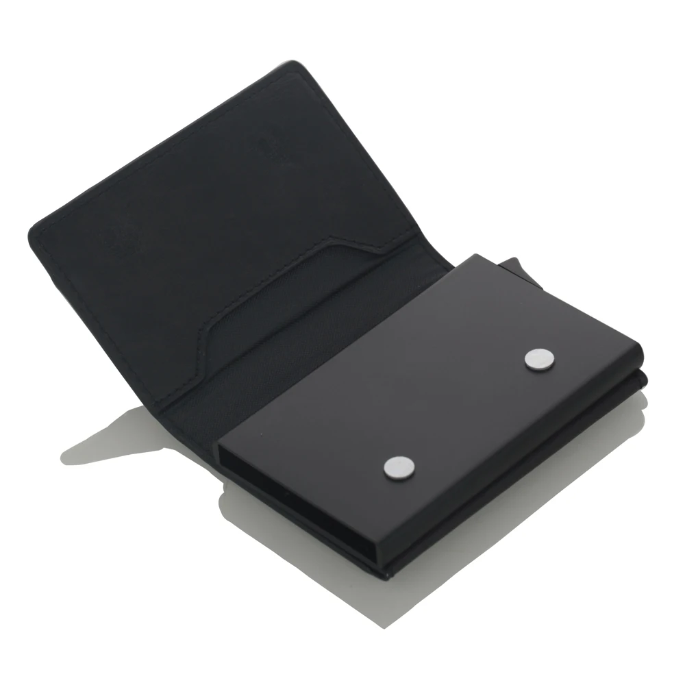Кошелек унисекс из экокожи винтажный металлический с RFID-защитой алюминия 2020 |