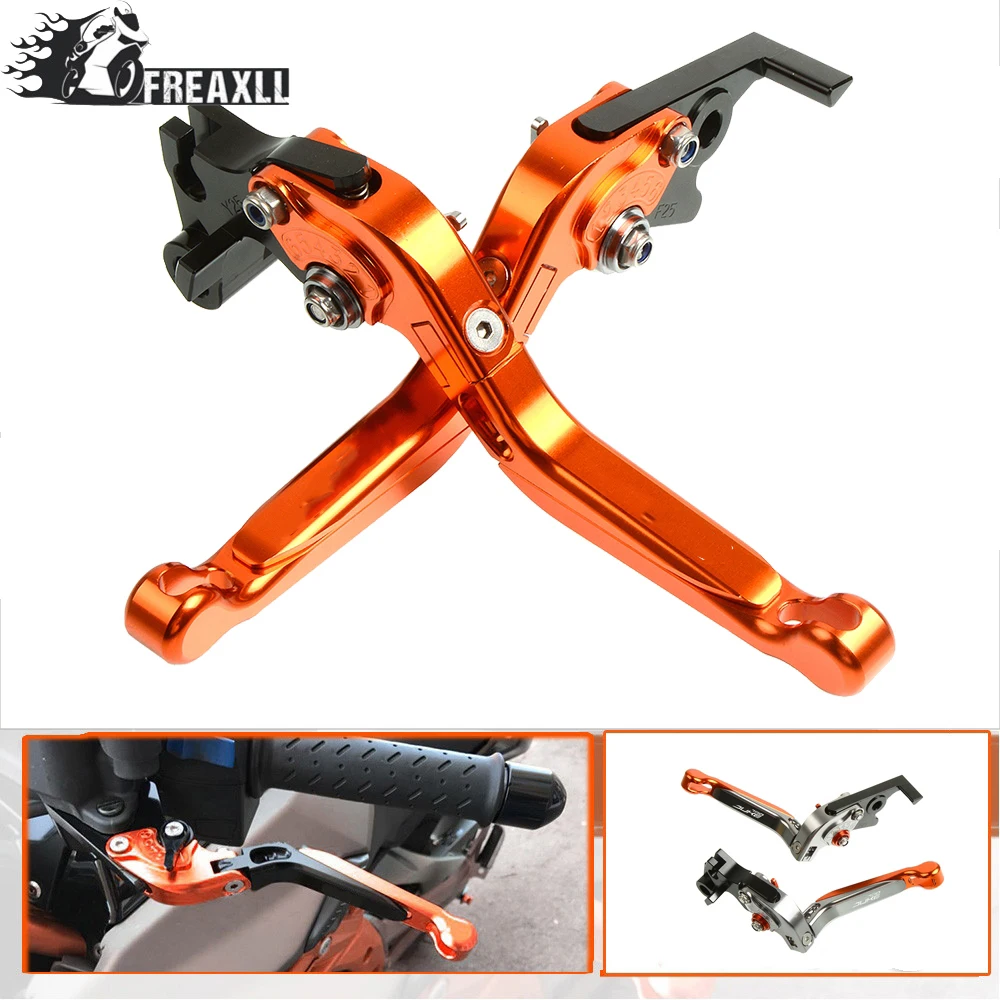 

Для 790 Мотоциклетные аксессуары рычаги тормозной муфты CNC алюминиевые рычаги Складной расширяемый с логотипом 2017 2018 2019