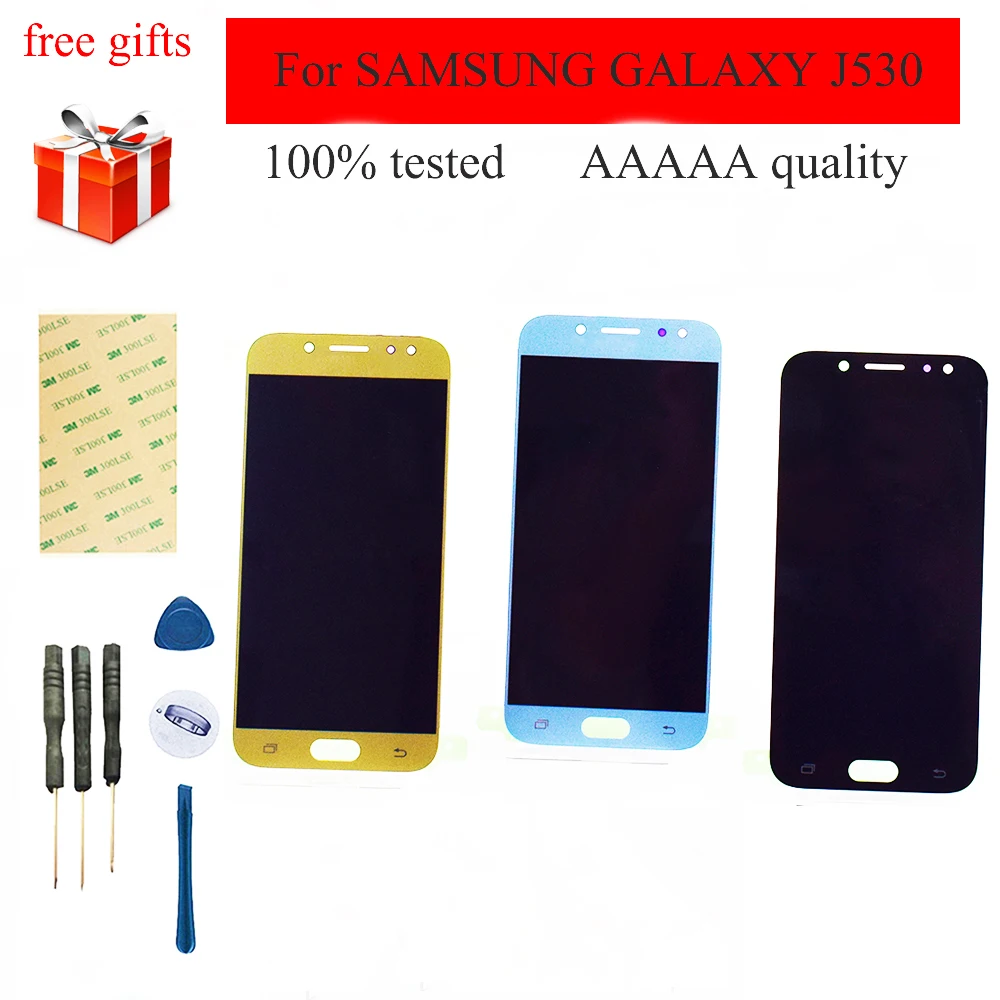 Для SAMSUNG GALAXY J530 LCD J530F J530FM SM J5 Pro 2017 ЖК дисплей монитор + сенсорный экран дигитайзер
