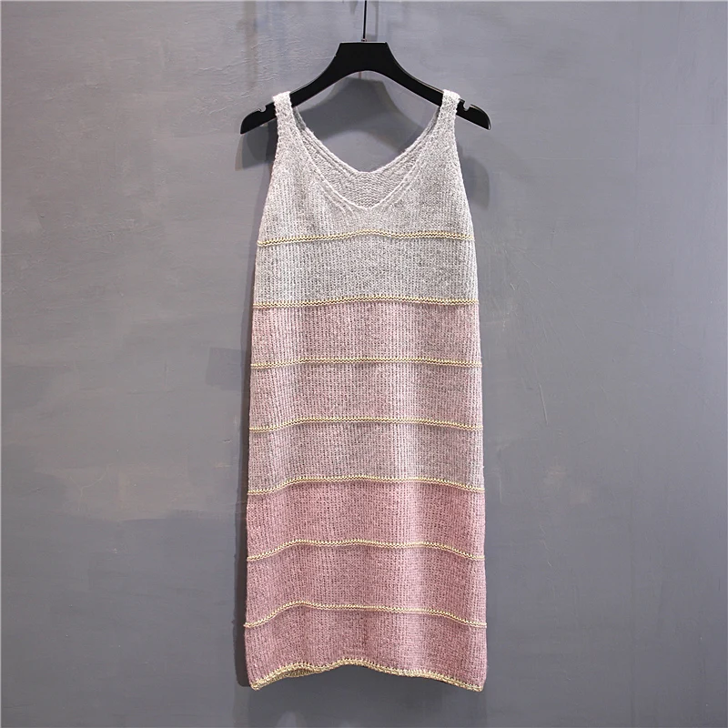 Женский трикотажный комплект из двух предметов Свободный кардиган с длинным