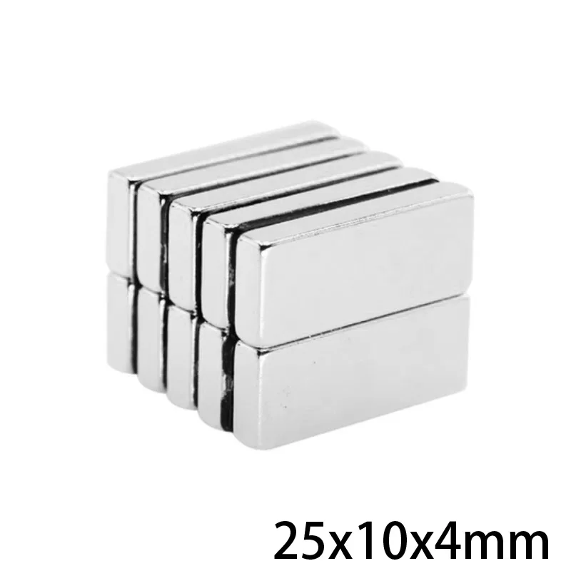 

5/10/20/30/50/100PCS 25X10X4 Powerful block Magnets 25mm*10mm Neodymium Magnet 25x10x4mm Permanent NdFeB Magnetic 25*10*4 mm