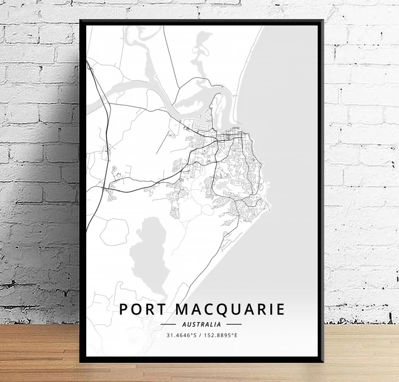 Мельбурн милдура Ньюкасл Нора Перт порт макуори Современная Карта города