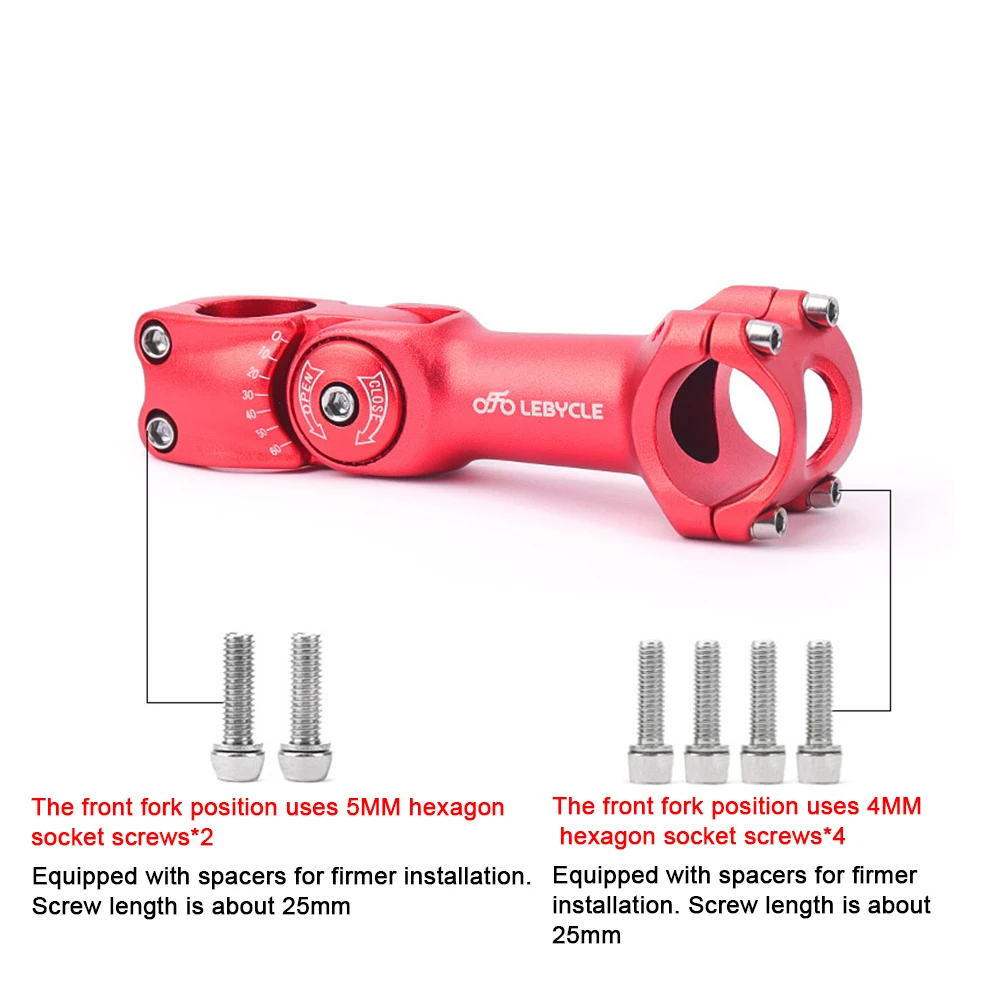 MTB велосипедный стержень из алюминиевого сплава с регулируемым углом наклона