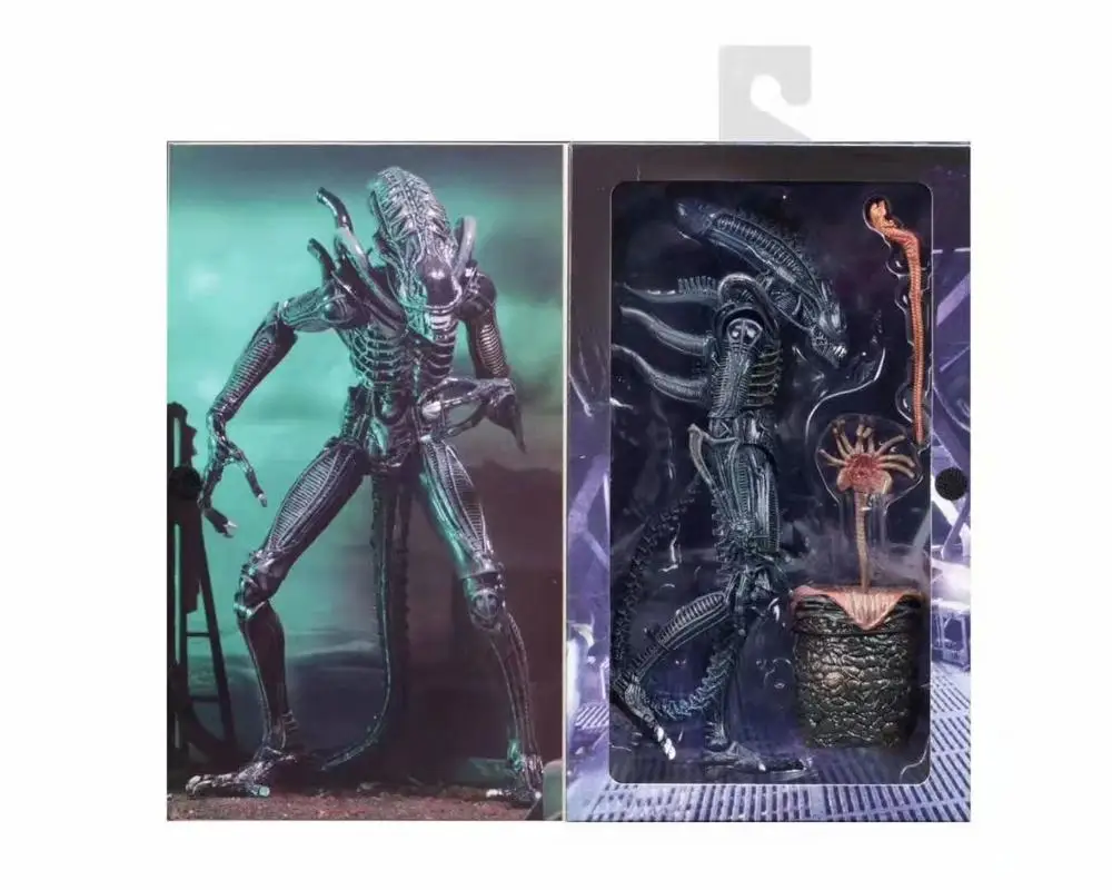 23 см 2 шт./компл. иностранцев 1986 синий серый Alien яйцо Facehuggers Chestburster экшн