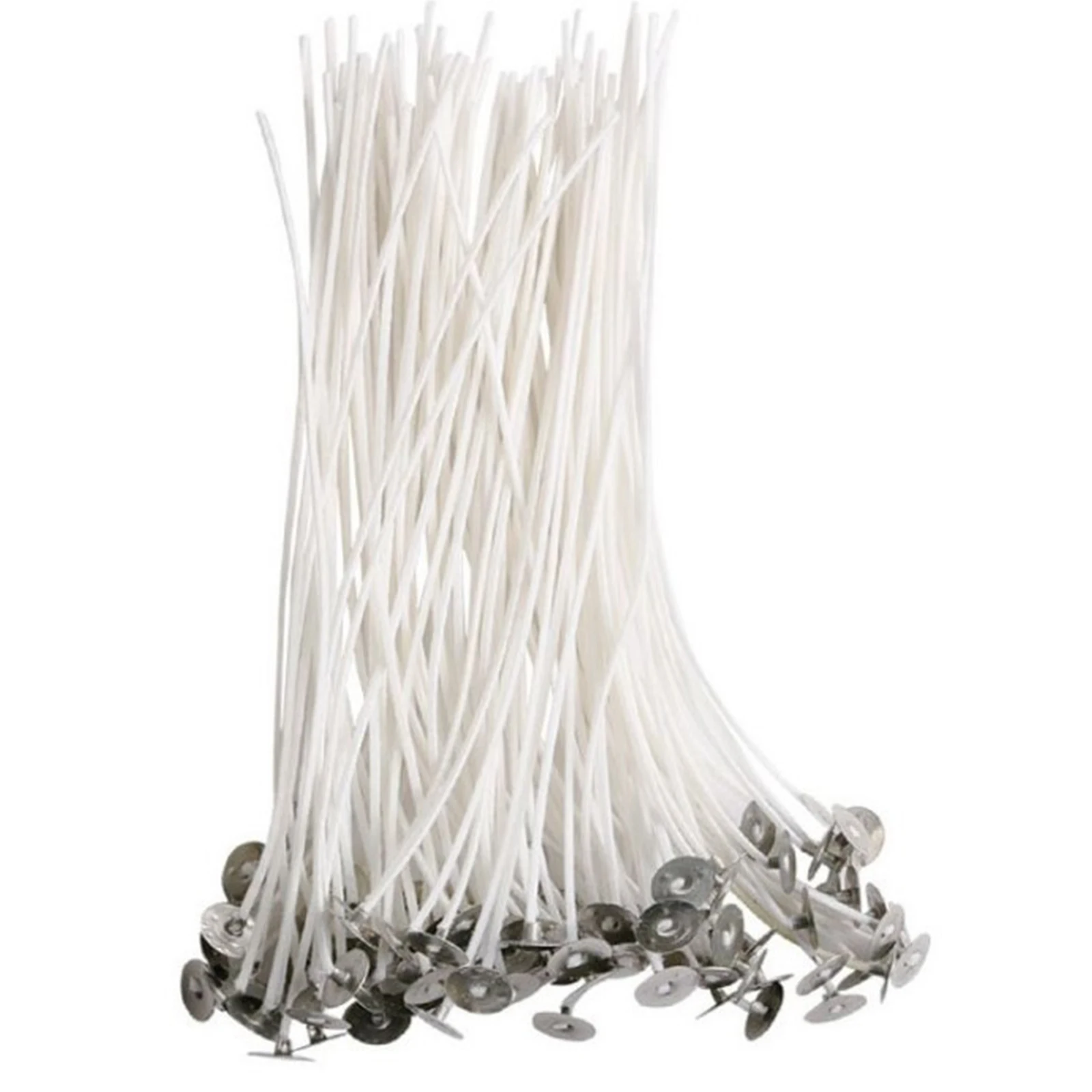 

100Pcs/set Candle Wicks Smokeless Wax Pure Cotton Core 15cm DIY Candle Making Pre-waxed Wicks For Party Supplies