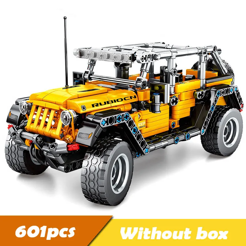 Technic Car Block Toy The Jeep Wrangler SUV модель автомобиля строительные блоки кирпичи игрушки