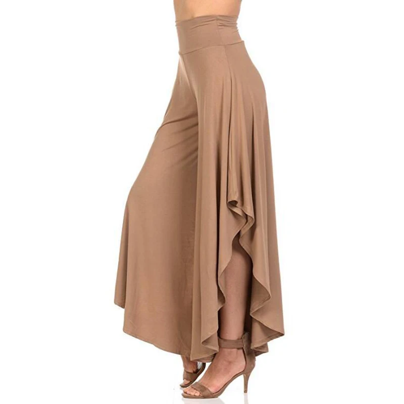 Women Irregular Ruffles Wide Leg Pants CPants asual Loose Trousers | Женская одежда