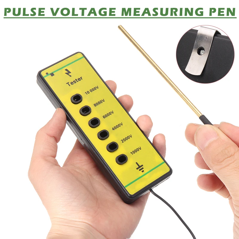 Tension Fence Voltage Tester Detector Electric Farm Rails Poly Wire Ribbon Rope Tool For Daily Fence Maintenance Mayitr