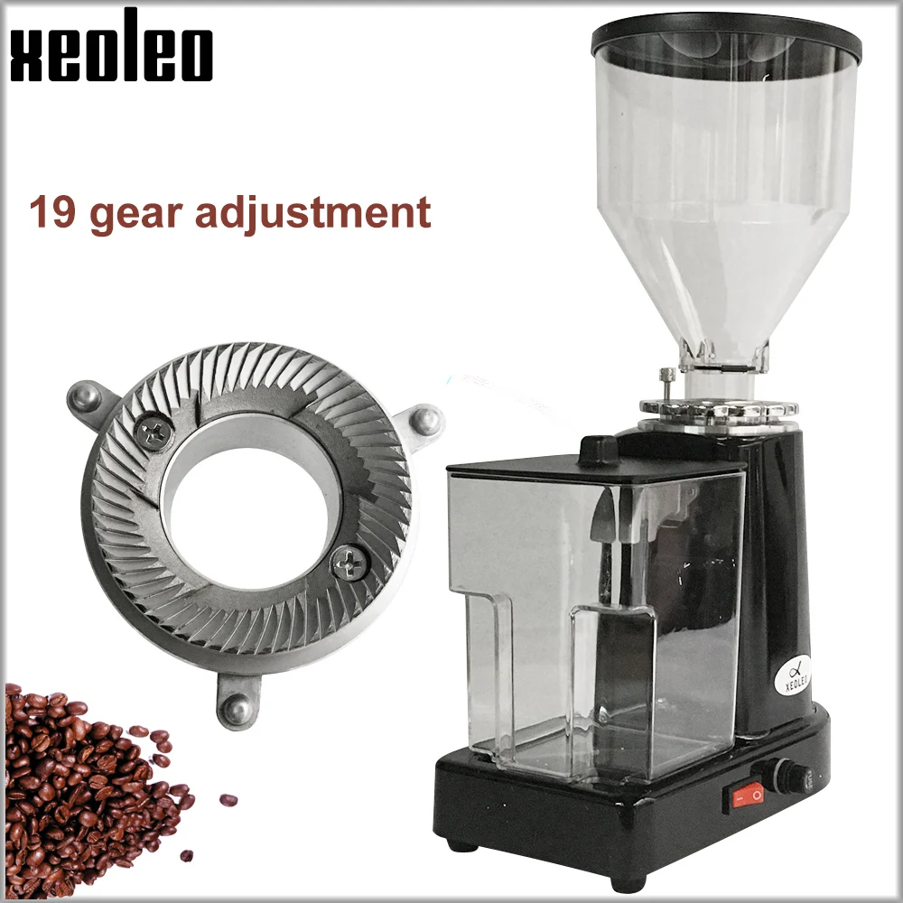Электрическая кофемолка XEOLEO Турецкая плоская эспрессо черная/красная|electric coffee