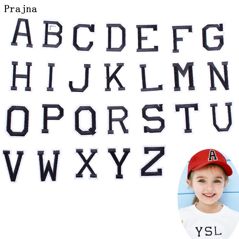 Нашивки с буквами английского алфавита сделай сам для одежды вышивка наклейки