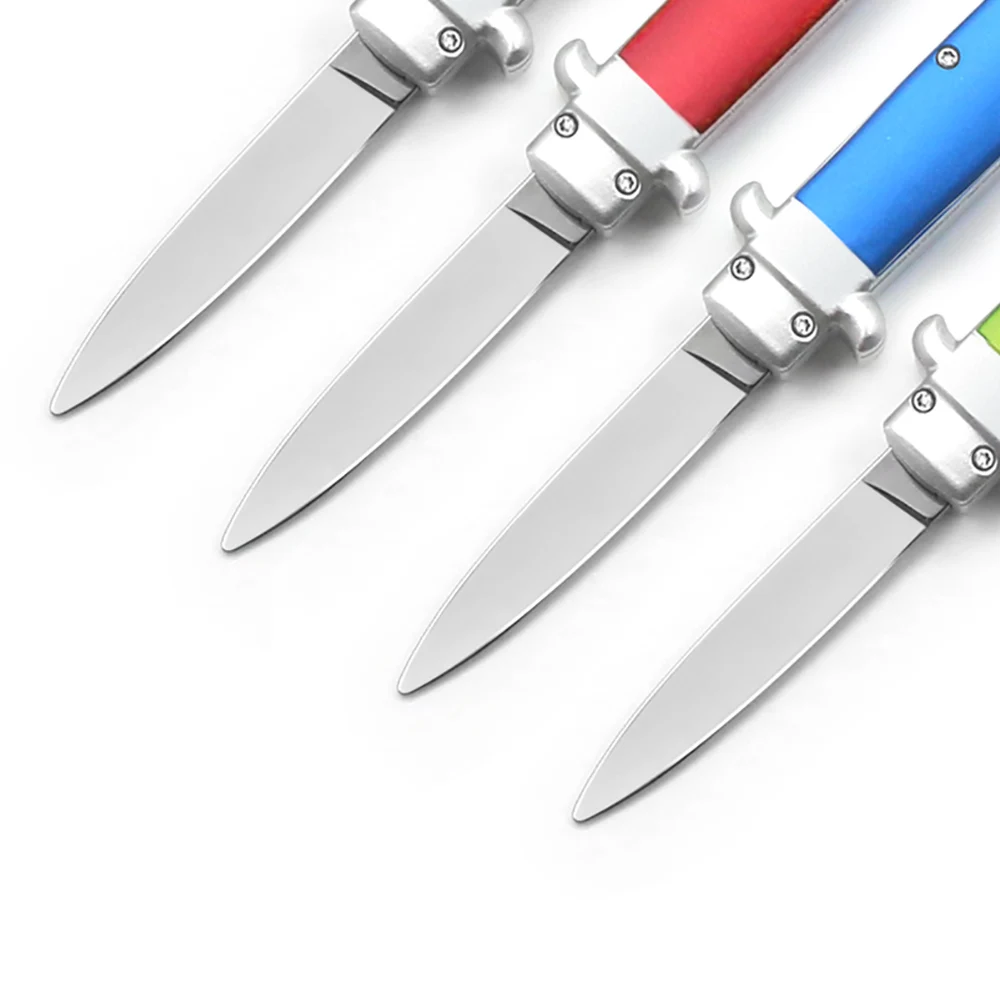 SF 4-Color Mini OTF Outdoor Hunting Survival Knife 440 Mirror Blade Two-Color Alumina Handle EDC Camping Adventure Tool - купить по