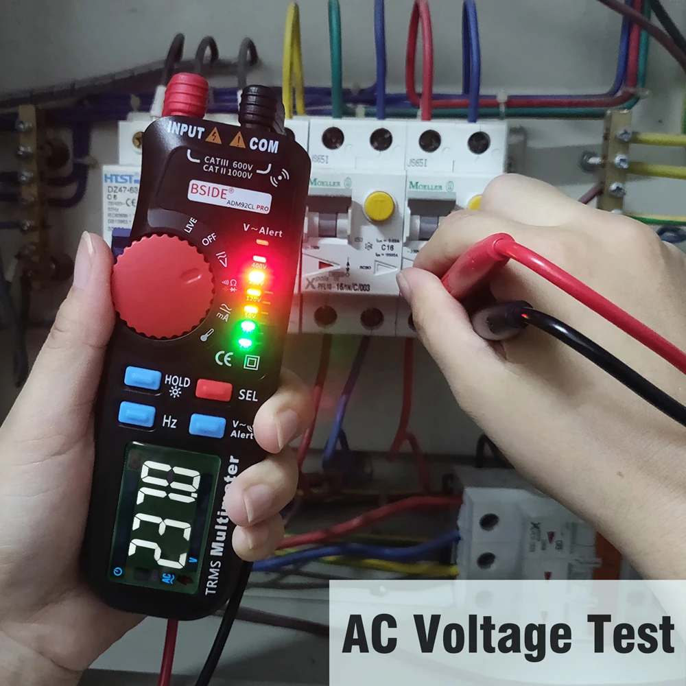 ADM92CL PRO Mini TRMS Профессиональный цифровой мультиметр с двойным режимом тестер 6000 отсчетов напряжения тока сопротивление Частотомер