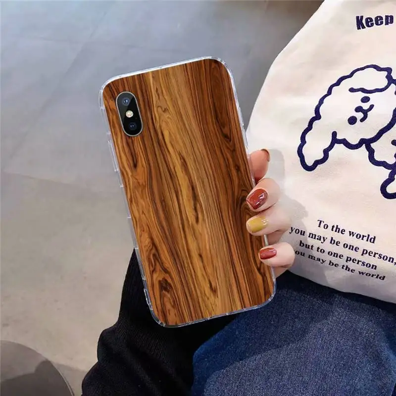 

Pattern Wood Textures Phone Case Transparent for iPhone 11 12 mini pro XS MAX 8 7 6 6S Plus X 5S SE 2020 XR