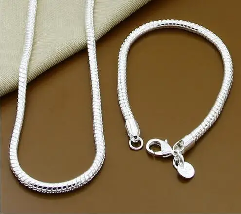 

Цепочка-змейка из серебра 925 пробы, 18/20/24 дюйма