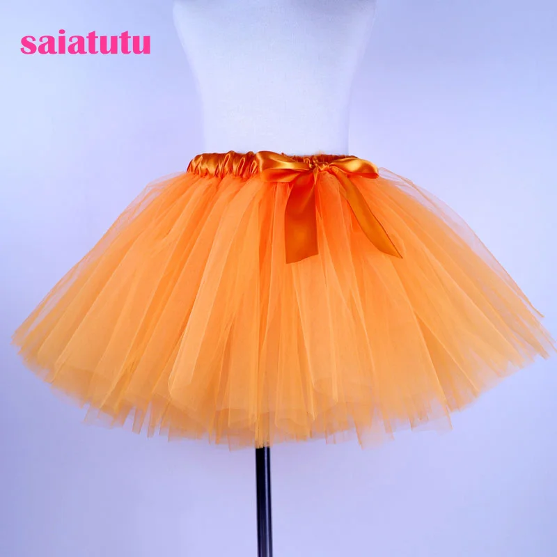 

Оранжевый фатиновый Детский костюм для малышей, бальное платье для вечерние ринки, танца, свадьбы, короткая юбка-пачка, юбка для девочки, 2022